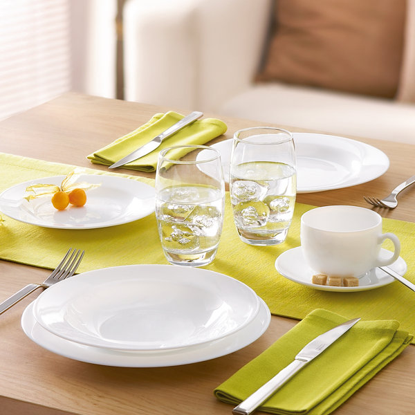 Luminarc Tempered Glass Dinnerware Set of 18 Wayfair.co.uk